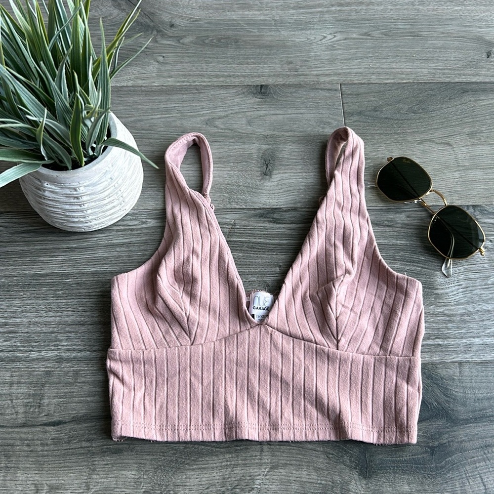 Garage Lace Back Crop Top